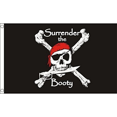 Naisian Jolly Roger Pirate Flag 3x5 Ft Predator Polyester Flag with Grommets, Black, 36 x 6 Inches, Outdoor Flag for Casual Gathering