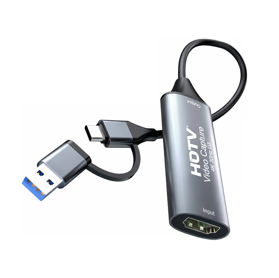 HDTV Video Capture Card USB & Type-C, HDMI to USB-A/USB-C Capture Device, Grey PHT-HDCAPTURE-CA-picture-17