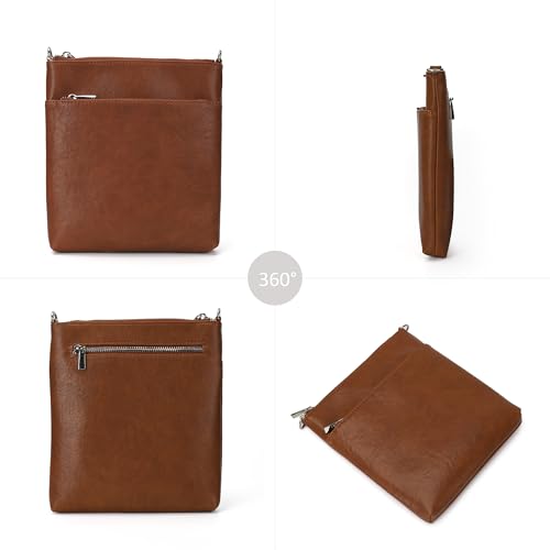 Image of befen Genuine Leather Crossbody Purses for Women Travel Cross Body Bags Lightweight with Adjustable Shoulder Strap