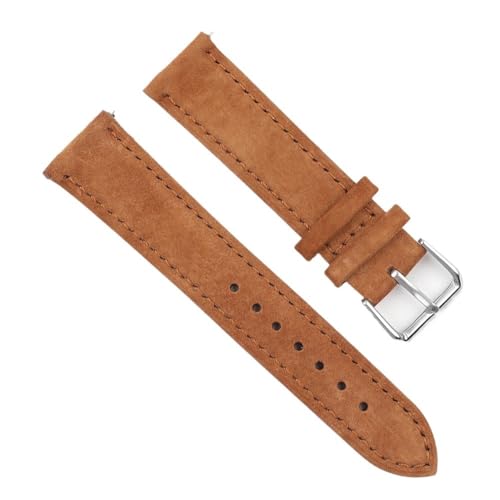 Pulsera de cuero de gamuza con pasadores de liberación rápida de 18 mm a 22 mm