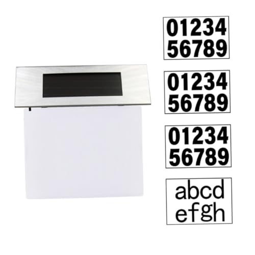 HONITANO Lampe Solaire Numéro Maison Extérieur Étanche LED Blanc Éclairage Adresse Maison pour Jardin Patio Allée Panneau Solaire pour Porte Adresse