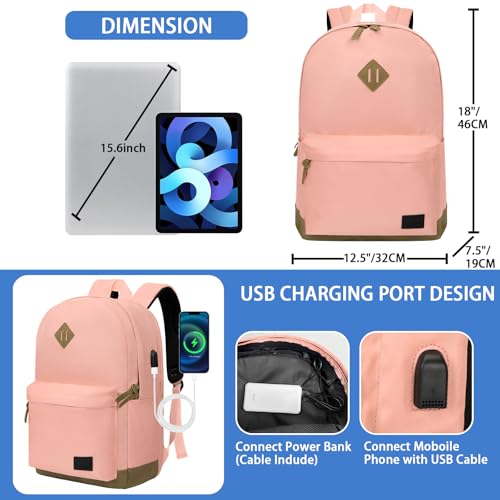 Image of Goloni Backpack for Men Women,Travel Laptop Backpack, Water Resistant 17.3 Inch USB Charging Backpack, Large Capacity Work Commute Bag