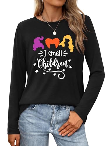 Lustiges Halloween-T-Shirt für Damen, Motiv: 