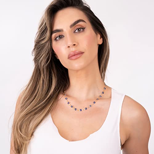 Barzel 18K Gold Plated Evil Eye Necklace - Made In Brazil2