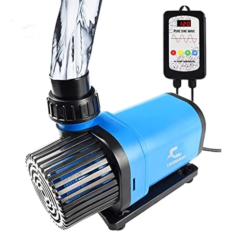 CONQUERALL 1760GPH 24V 40w DC Aquarium Wasserpumpe 20 Speed Flow Controllable Aquarium Wasserpumpe Variable Frequency Technology Suit for Freshwater and Saltwater Cover