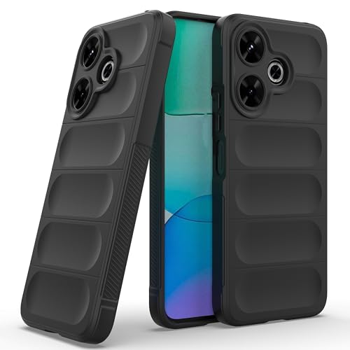 Image of Zapcase Back Case Cover for Mi Redmi 13 5G | Compatible for Mi Redmi 13 5G Back Cover | Liquid Silicon Magic Case with Camera Protection | Black