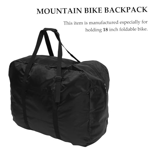 Sacoche vélo pliable portable et étanche pour transport noir