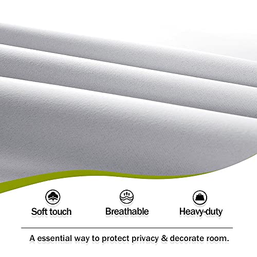 Pony Dance Skylight Shades - Door Window Curtains Room Darkening Drapery Blackout Drapes For French Door Including Bonus Tieback, 25 By 40-Inch, Greyish White, 1 Panel #TOP4