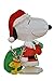 ProductWorks 32-Inch Pre-Lit Peanuts Snoopy Santa Woodstock Christmas Yard Decoration, 50 Lights