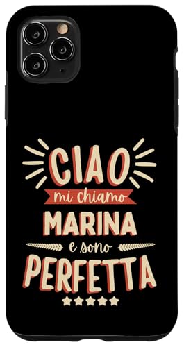 Marina Idea Regalo Personalizzata Amica Nome Divertente �X�}�z�P�[�X iPhone 11 Pro Max �p
