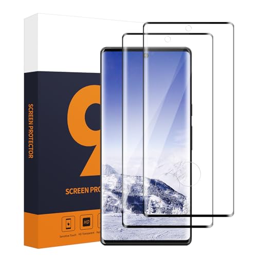 Carantee 2 Stück für Panzerglas für Google Pixel 6 Pro 5G Schutzfolie 3D-Volle Bedeckung 9H Härte Frei von Kratzern Ultra-Klar Hohe Auflösung Fingerabdruck-ID Pixel 6 Pro 5G Displayschutzfolie