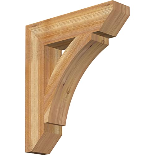 6"W x 26"D x 30"H Thorton Slat Rough Sawn Bracket, Western Red Cedar