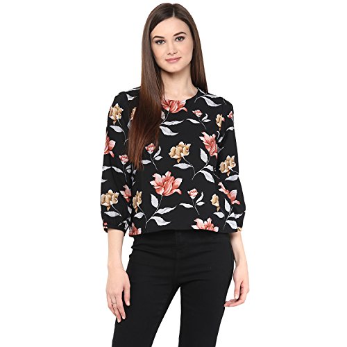 Image of Harpa Round Neck Printed Tops