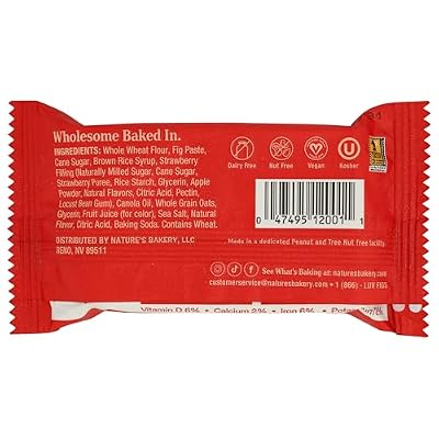 Natures Bakery Bar Fig Wow Strawberry, 2 oz
