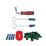 Generic Klavierstimmer, Professionelles, Langlebiges Kit Zum Stimmen, Stummschalten und Reparieren von Musikinstrumenten für Profis oder Amateure, Metall-Gummi-Grün-Filz-Set