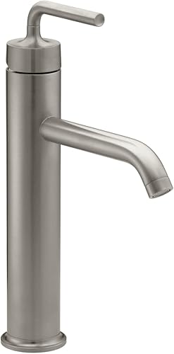 Kohler K-14410-4-BGD Purist - Grifo para lavabo de baño con manijas de palanca baja y boquilla baja 14404-4A-BN