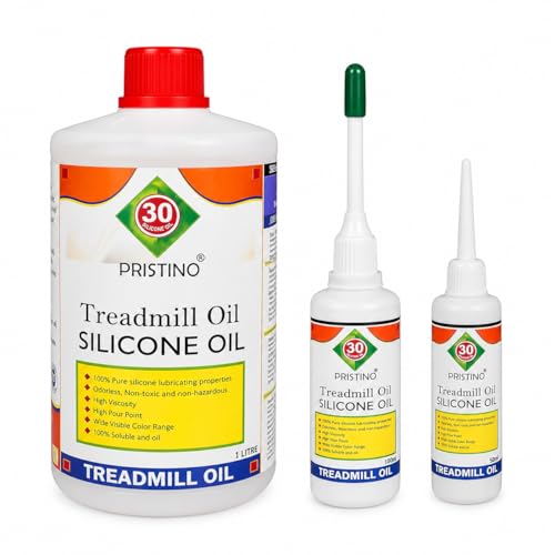 Image of PRISTINO Pure Silicone Treadmill Lubricant Oil (1Ltr) for Belt /High Viscosity I Non Toxic Odor Free