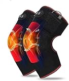 NLSOFO Rodillera calefactable para Artritis, Rodillera con Masaje vibratorio calefactable para Lesiones de Rodilla, calambres, recuperación de Artritis, masajeador para aliviar el Dolor Muscular