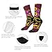 XZDWPY Northeast skull Unisex Mid-Calf Socks 2 Black-2 Polyester Skin-Friendly Moisture-Wicking Fashionable Crew Socks