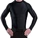Epic MMA Gear Men's Compression Shirt Long Sleeve (Black/Red, XL)