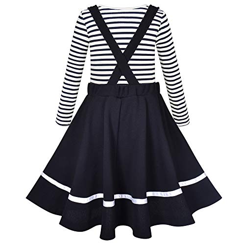 Image of Sunny Fashion 2 Pieces Set Girls Dress T-Shirt Suspender Skirt Halloween Cosplay