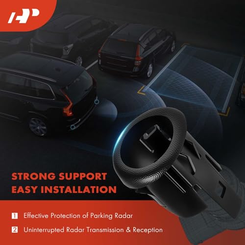 Image of A-Premium 4-PC Rear Inner and Outer Parking Assist Sensor Retainer Bezels Compatible with Select Ford Models - F-250 Super Duty, F-350 Super Duty, F-450 Super Duty, F-550 Super Duty, 2008-2015