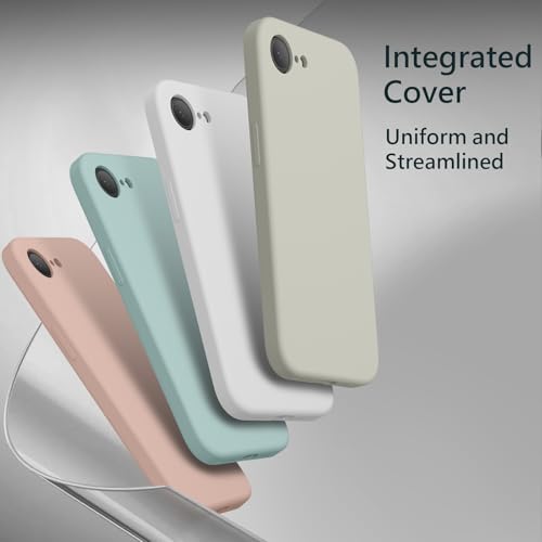Image of FireNova Magnetic for iPhone 17e Case /iPhone 16e Case, Compatible with MagSafe, [Silicone Camera Protection] Microfiber Lining Phone Case, 6.1 inch, Stone