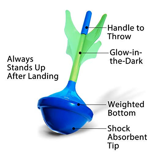 image for Funsparks Lawn Darts Game Set - Glow in The Dark Soft Tip Lawn Games O