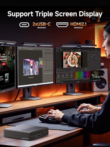 Image of MINISFORUM MS-A2 Mini Workstation AMD Ryzen 9 9955HX(16C /32T, up to 5.4GHz) 96GB RAM 2TB SSD Mini PC, HDMI /2xUSB-C Triple Display Mini PC, 2x2.5G LAN Port|10G SFP+ Port, Support M.2 2280 /22110 /U.2 SSD