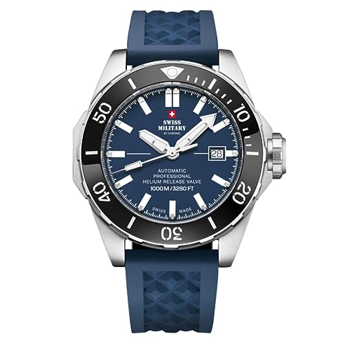 Image of Swiss Military by Chrono Blue Dial Swiss Made Watch for Men - SMA34092.05