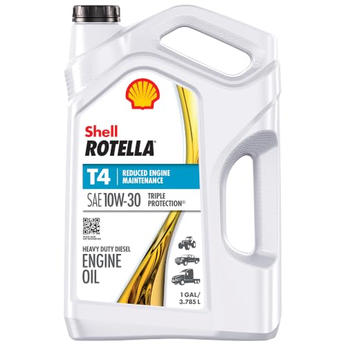 Shell Rotella T4 Triple Protection 10W-30 Diesel Engine Oil,...