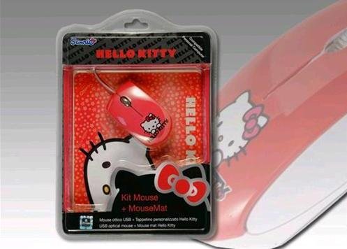 Xtreme 94593 Hello Kitty KIT Mouse and Mat, Assorted colors