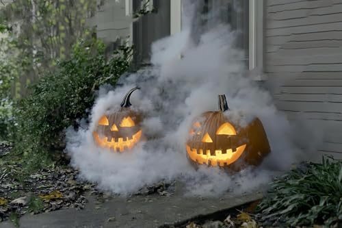 Image of Halloween Party Mist Maker,Ultrasonic Water Pond Fountain Fogger Aluminum Atomizer Air Humidifier for and Rockery Fish Tank Vase Birdbath Deco