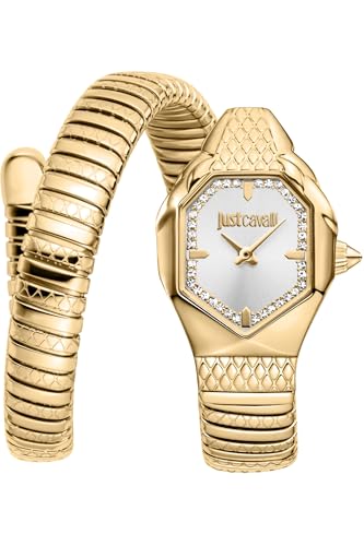 Just Cavalli Femmes Analogique Quartz Montre avec Bracelet en Acier Inoxydable JC1L369M0035