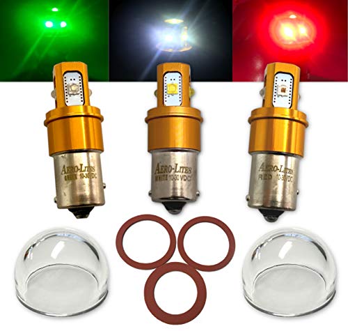 Aircraft LED Position Bulb Replacement Kit | 12/28-Volt Compatible | Aero-Lites Gold Series