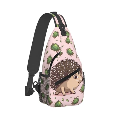 Mochila tipo bandolera pequeña para pecho unisex