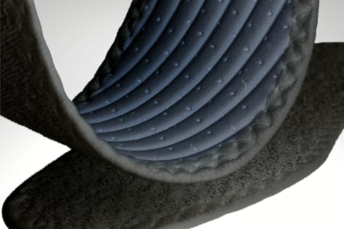 Image of Pedag Summer, Pure Terry Cotton Insoles, Handmade in Germany, Absorbs Sweat & Controls Odor, Ideal for Wear Without Socks, Washable, US Men 12 / EU 45, Black, 3 Pair