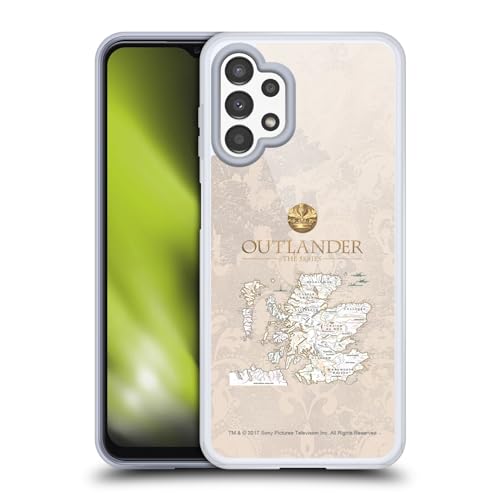Funda gel Samsung Galaxy A13 carcasa flexible Outlander sellos mapa iconos 2022