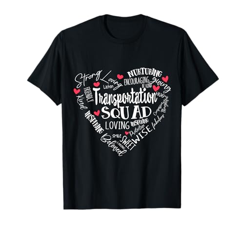 Transportation Squad Back to School Bus Driver Monitor Aide T-Shirt