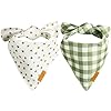 RemyRoo Extra Large Dog Bandanas 2 Pack Lucky Set Premium Durable Adjustable Polyester Fabric Patented Shape Boy Girl Dog Bandanas Pack of Bandanas for Dogs