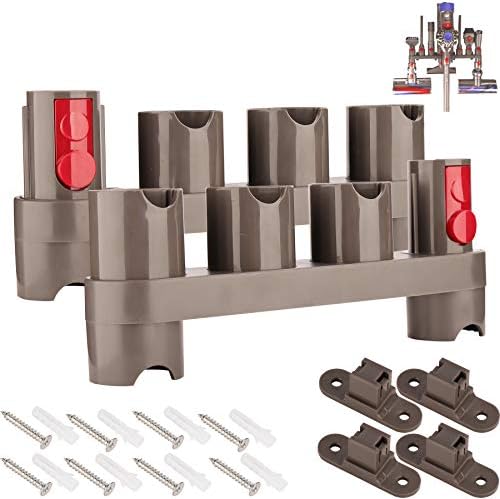 Ninthseason Brushes Tool Accessory Attachment Organizer Docking Station Wall Mount Holder for Dyson V7 V8 V10 V11 SV10 SV11 Cordless Vacuum Cleaner (2 pieces)