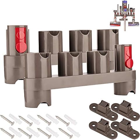 Ninthseason Brushes Tool Accessory Attachment Organizer Docking Station Wall Mount Holder for Dyson V7 V8 V10 V11 SV10 SV11 Cordless Vacuum Cleaner (2 pieces) Cover