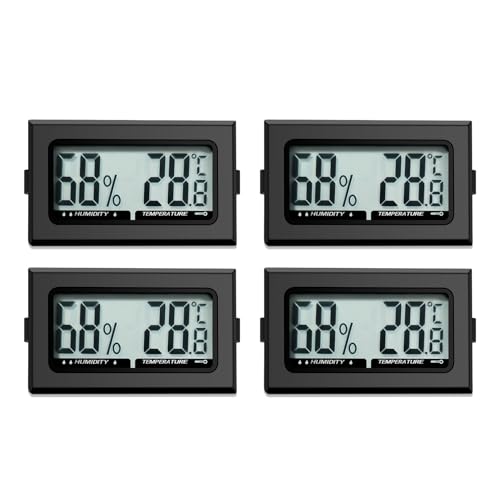 Digital Thermometer Innen Hygrometer Mini Hygrometer Thermometer Innen Reptilien Digitaler Hygrometer, für Büro, Küche, LCD-Thermometer Inkubator, Thermometer Gewächshaus (4) Digital Thermometer Innen Hygrometer Mini Hygrometer Thermometer Innen Reptilien Digitaler Hygrometer, für Büro, Küche, LCD-Thermometer Inkubator, Thermometer Gewächshaus (4)