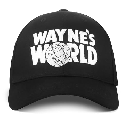 ZIXIANNIU Waynes Hat Embroidered Baseball Cap Halloween Cosplay Costume