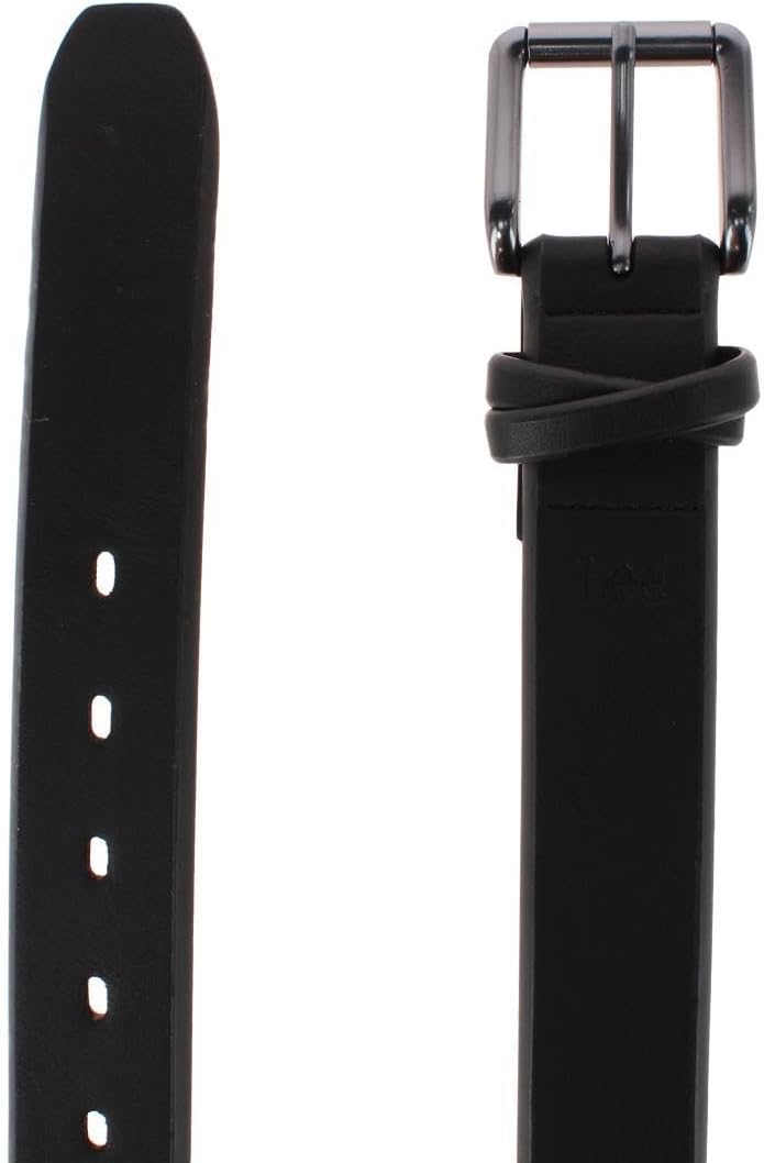 Lee Women's Burnished Edge and Crossed Loop Casual Belt, Small, Black - Image 2