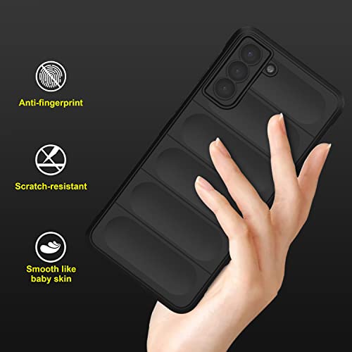 Image of Amazon Brand - Solimo Silicone Mobile Cover for Samsung Galaxy S21 Plus 5G (Silicon Black)