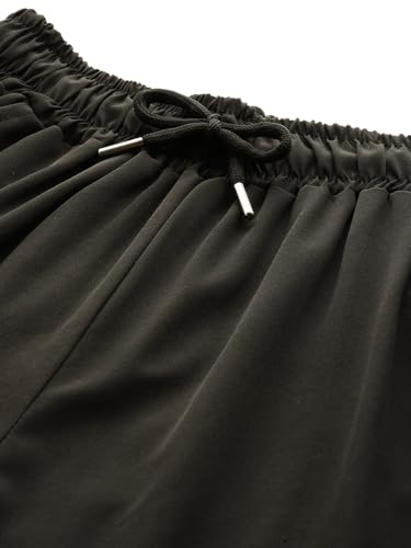 Image of Aarika Womens Casual Wear Black Colour Solid Crep Cargo Pant