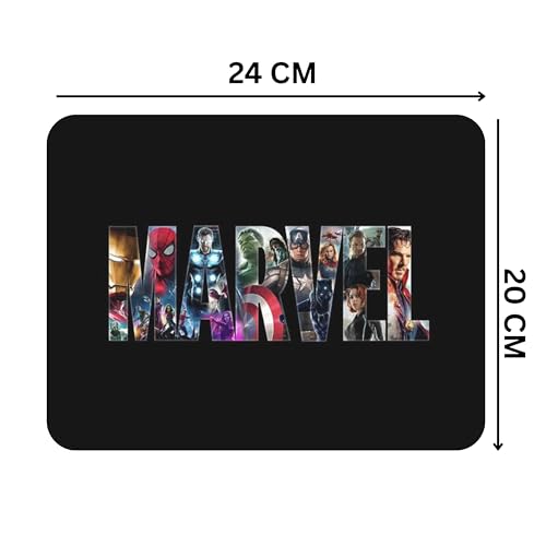 Image of WRAPPING STUDIO Marvel Mouse Pad for PC and Laptop, 24x20 cm, Anti-Slip, Smooth Surface, Marvel Design, Perfect for Office, Home & Gaming