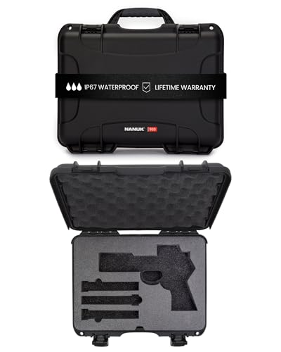 Valise étanche NANUK 910 antichoc en résine NK-7 noire pour transport sécurisé Glock