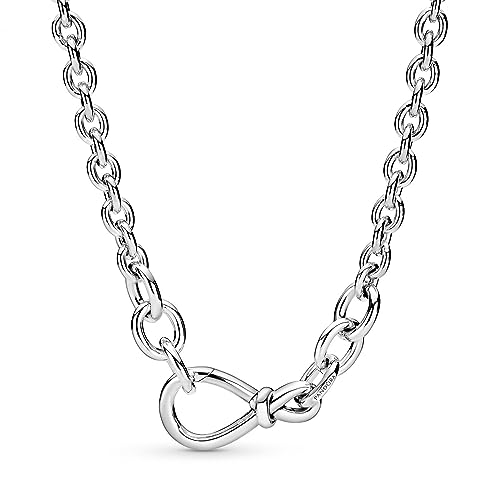PANDORA kräftige Unendlichkeitsknoten Gliederkette Sterling-Silber 